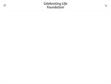 Tablet Screenshot of celebratinglife.org