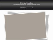 Tablet Screenshot of celebratinglife.ca